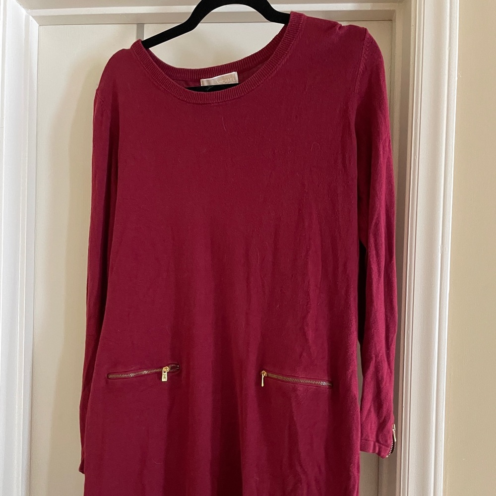 Michael Kors long sleeve lightweight tunic sweater